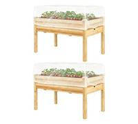 Garden Covers for Raised Beds - 2.95x1.64ft 2 Pieces Anti-UV Windproof