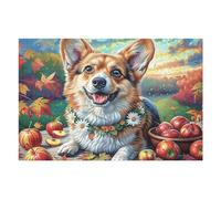 Garden Cute Corgi Puzzle 1000 Pezzi Rompicapo Per Momentidi Pace Splendid Celestial Critters Attività Solitaria Rilassante Antistress Naturale Regalo Per Chi Ama La Tranquillità 1000 PCS