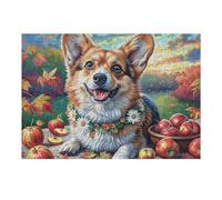 Garden Cute Corgi Puzzle 300 Pezzi Per Adulti Splendid Celestial Critters in Cartone Rigido Incastro Perfetto Senza Polvere Antistress Per Tempo Libero Con Poster Incluso Qualità Premium 300 PCS
