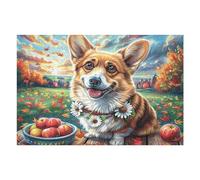 Garden Cute Corgi Rompicapo 1000 Pezzi Per Decorazione Murale Grande Formato Splendid Celestial Critters Cartone Rigido Panoramico Per Pareti Ampie Stampa Ad Alta Definizione 1000 PCS