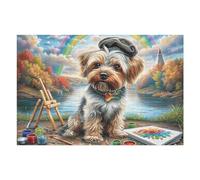 Garden Cute Dog Puzzle 1000 Pezzi Multicolore Per Famiglia in Vacanza Splendid Celestial Critters Rompicapo Creativo Giochi Da Tavolo Intelligenza E Relax Durante Le Ferie 1000 PCS