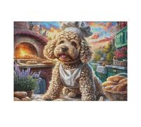Garden Cute Poodle Puzzle 300 Pezzi Arte Classica Rinascimentale Splendid Celestial Critters Opere D'arte Famose Rompicapo Educativo Per Adulti Attività Culturale Regalo Festa 300 PCS