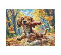 Garden Cute Poodle Puzzle 500 Pezzi Rilassamento Antistress Premium Splendid Celestial Critters Rompicapo Pressione Ridotta Attività Mindfulness Rigenerazione Mentale500 PCS
