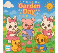 Garden Day Coloring Book: Charming Scenes with Cute Animals and Nature