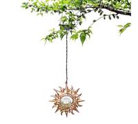 Garden Decor Lights - Celestial Silhouette Solar Lantern, Star Moon Sun Shape Waterproof Decorative Lamp, Weatherproof Astrological Pathway Lamp | Outdoor Solar Pendant Lights Aesthetic Hanging for