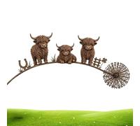 Garden Decorative Stakes - 65 Cm Patio Metal Sculpture Animals On A Branch | Rustic Outside Stakes | Charming Animals Perched On A Slender Branch For Backyard Courtyard Patio Porch Lawn Flower