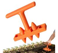 Garden Dibber Tool, Ergonomic Transplanting Seedling Stick, 5,31 pollici Steel Point with Comfortable Grip, Precision Planting Tool for Raised Beds Yard Balcony Vegetable Rows Gardeners Enthusiasts