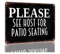 Garden Dining Direction Sign 8x12 Inch