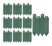 Garden Edging, 10 set Rust-Proof Yard Edging, PP Material, Decorative Interlocking Garden Recinzione, Animal Barrier and Vegetable Palisade for Outdoor Patio, Flower Bed, 17x9 in, 10 Pack
