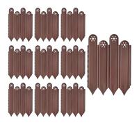 Garden Edging, 10 set Rust-Proof Yard Edging, PP Material, Decorative Interlocking Garden Recinzione, Animal Barrier and Vegetable Palisade for Outdoor Patio, Flower Bed, 17x9 in, 10 Pack