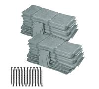 Garden Edging Border - 20 Pieces Waterproof Staked | Faux Stone Edging for Landscaping, vegetable patch edgings, Portable yard edge fence for Patio Yard Lawn Flowerbed Courtyard Sidewalk