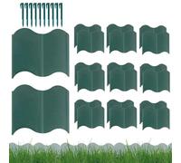 Garden Edging Border, Decorative Garden Borders, 5.51x5.91x0.79 Inches 20 Pieces Removable Fence Panel Decor Flower Bed Barrier for Lawn Patio Driveway Walkway Backyard