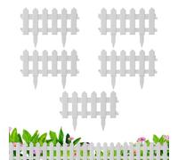 Garden Edging Borders - Flexible Black Decorative Guard Strip for Flower Beds | 5 Piece Landscape Barrier Trim for Patio Yard Backyard Walkway Path Outdoor Gardening Arrangement