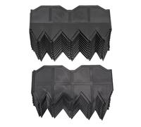 Garden Edging, Garden Landscape Edging, Plastic Flower Bed Border, Easy to Install for Landscaping, Lawn Patio, Pathway, Black, 40pcs