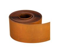 Garden Edging - Steel Lawn Edging Strip | Flexible Metal Landscape Border | 6.1in x 16.4ft / 32.8ft Pre-Rusted Weatherproof Steel, Cuttable Flexible Design, for Lawn Flower Beds Pathways Yard