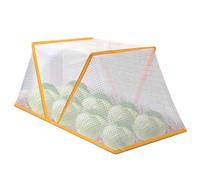 Garden Enclosure, Wind-Resistant Grid Plant Shelter, Breathable Frost-Proof Clear Cover, 80x35x34cm Foldable Greenhouse Dome, for Raised Beds, Vegetables, Fruit, Strawberry