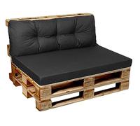 Garden Factory - Cuscini per bancali, Cuscini per divano di pallet, Seduta, Schienale o Set V1, Schienale 120x40 antracite