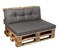 Garden Factory - Cuscini per bancali, Cuscini per divano di pallet, Seduta, Schienale o Set V1, Schienale 120x50 grigio