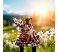 Garden Fairy Stake 2D Garden Accessori decorazioni per Pathway Lawn Outdoor