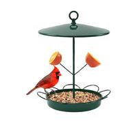 Garden Feed Tray, Durevole Metal Bird Feeder, Rustproof Frame with Statable Support Base, Outdoor Wildlife Feeding Dish, Elegant Nature Display Style, Feeding Station for Lawn and Porch