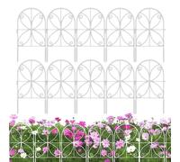 Garden Fence, 10 pezzi Flower Bed Border, decorativi Landscaping Panels, 60,96 x 33,02 cm, Heavy-Duty Edging Set, Weather-Resistant Supply, Ideal for Outdoor Decor, Temporary