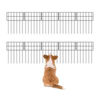 Garden Fence - Animal Barrier Fence | Fencing Outdoor | Dog Rabbits Ground Stakes Border Fences for Garden Outdoor Patio Panels Border Decor Weather Resistant for Yard Outdoors Dog