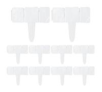 Garden Fencing, 10 Piece Stone Effect Border, Weatherproof Lawn Decor