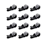 Garden Flag Clips, Adjustable Anti Wind Clips, 1.65 Inches Compact Design, Secure Clamps Indoor and Outdoor Display for Kitchen, Backyard, Porch, Project, Easy to Use, Black