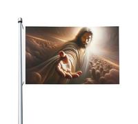Garden Flag Gesù Dio Aiuto Durevole Bandiera Decorazioni Bannière Per Giardino Bar Conferenza 3X5Ft