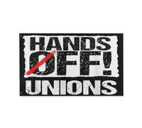 Garden Flag Giù Le Mani Dai Nostri Sindacati Colore Vivido Bandiere Pirata Personalizzata Bandiera Per Eventi Home Activités Sportives 3X5Ft