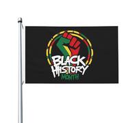 Garden Flag Simbolo Della Mano E Del Pugno Nel Mese Della Storia Dei Neri Decorazioni Bandiera Personalizzata Bannière Per Home Eventi Parata 3X5Ft