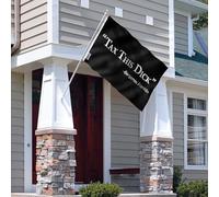 Garden Flag Tassa Questa Bandiera Di Dick Benjamin Franklin Bandiera Da Cortile Premium Bandiere Da Giardino Decorative Outdoor Flag Per Barca Camera Da Letto Sbarra 90X150Cm