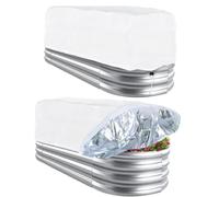Garden Freeze Protection Covers - 2 Piece Rectangular Plant Protector Bags