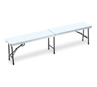 GARDEN FRIEND - HORECA PANCA RETTANGOLARE PIEGHEVOLE 183 X 76 X 74 CM. BIANCO P1714185