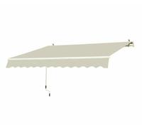 Garden Friend Tenda Da Sole A Barra Quadra telaio in alluminio telo in poliestere misure 200x300 cm beige beige