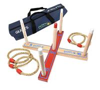 Garden Games Quoits Set in Una Borsa da Trasporto, Ring Toss da Giardino, Gioco di Lancio di Anelli