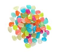Garden Glow Rocks - Adds Ambiance Night Walkways, Colorful Luminous Decorative Stones, 1cm X 1cm Size + 200 Pieces Multipack, Waterproof Resin Materials - For Outdoor Garden Patio Lawn