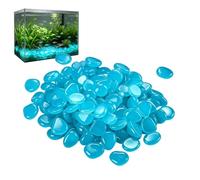 Garden Glowing Stones - 300 Pieces Resin Landscaping Pebbles | Glowing Decor Pebbles for Backyard, Fairy Garden, Pathway, Driveway, Fish Tank, Aquarium, Patio, Beach, Lawn, Walkway