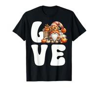 Garden GNOME Love Fall Graphic for Women with Pumpkin Truck Maglietta