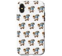 Garden Grandpa Gnome Love Sunflower Decor For Hippie Mom Custodia per iPhone X/XS