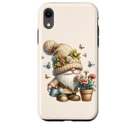 Garden Grandpa Summer Gnome With Watering Can Cute Butterfly Custodia per iPhone XR