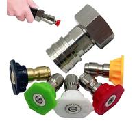 Garden Hose Adapter, Heavy Duty Attachment, Pressure Washer Connector, Rustproof Design, Easy Install Secure Fit, Reliable Long Lasting Tool, Compact Portable Supply, for Washer Valve 4.9x3.3x3.3cm