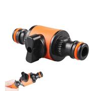 Garden Hose Connector, Quick Connect Hose Coupler, Shut Off Valve