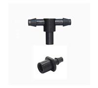 Garden Hose Fittings 400 Pieces of 1/4" Three-Way Water Separator, Removable 4/7 Hose T-Connector, Garden Irrigation Three-Way Drip Irrigation Accessories (Color : Black)