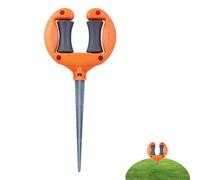 Garden Hose Guide - Sturdy Metal Stake, Multifunctional Hose Roller System | Protective Plant Accessory Concept for Garden Hos Management Easy Maneuverability Lawn Flower Bed Vegetable Planting Water