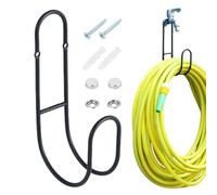 Garden Hose Hanger - Space-Saving Storage Rack, Home Organization Solution, With Easy Handling | Water Hose Holder Hanger for Extension Cords, Pipe, Cord, Rope, Garage, Yard, Fence