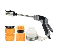 Garden Hose Nozzle - 37 x 16 cm, 14,57 x 6,3 Inches Garden Hose Nozzle High Pressure, Adjustable Pressure Water NozzleSprayer For Washing Cars