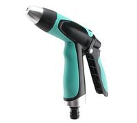 Garden Hose Nozzle, High Pressure Adjustable Spray Head Quick Connect System for Strong and Gentle Mist Control, Ergonomic Grip Function with Leak Resistant Flow Handling for Lawn, Car Washing Use