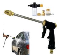 Garden Hose Nozzle High Pressure - High Pressure Water Hoses Nozzle | Heavy Duty Metal Sprayer Head | Pressure Nozzles For Garden Hose For Car Washing Outdoor Cleaning Yard Lawn Plant Gardening