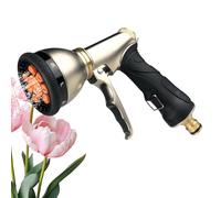 Garden Hose Nozzle, Watering Tool, High-Pressure Anti-Slip Water Sprayer with Multi-Pattern Adjustable Spray, Hosepipe Attachments, Car Wash Sprayer, Adjustable Water Spray Nozzle for Watering Plants